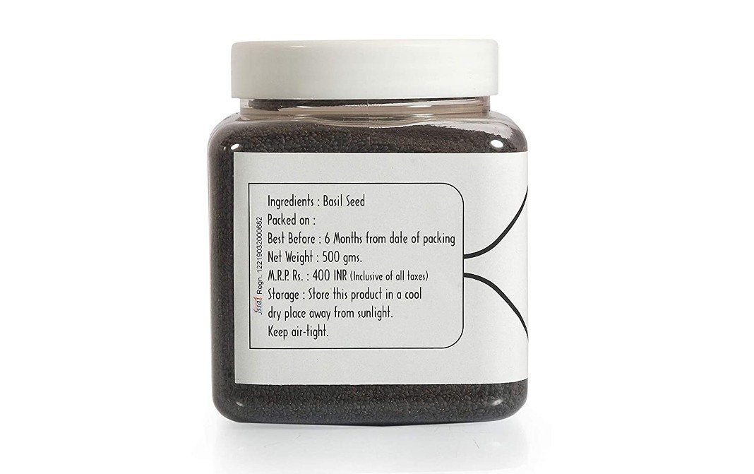 NaturePlatter Basil Seed    Plastic Jar  500 grams